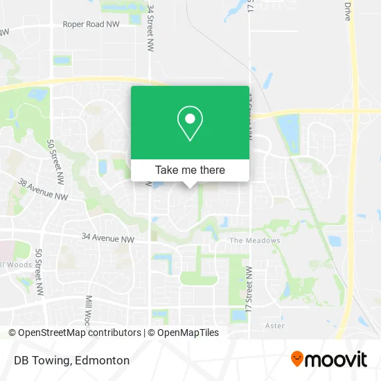 DB Towing map