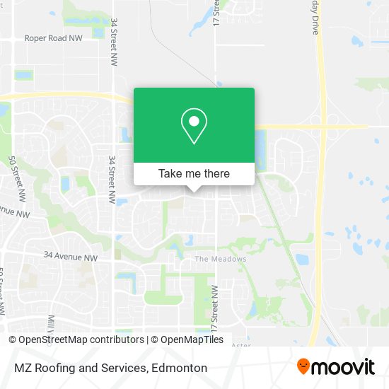 MZ Roofing and Services map