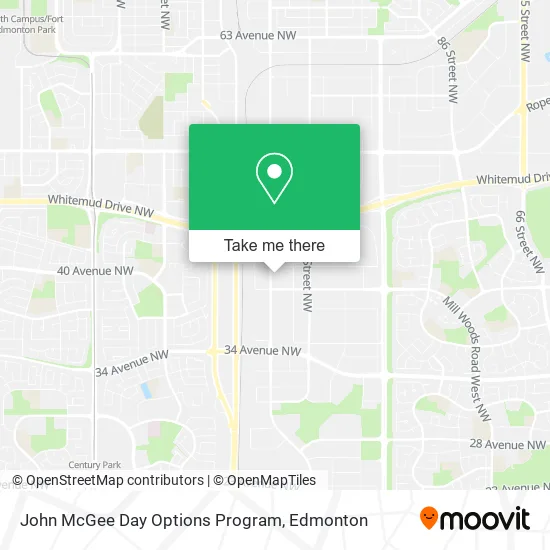 John McGee Day Options Program map