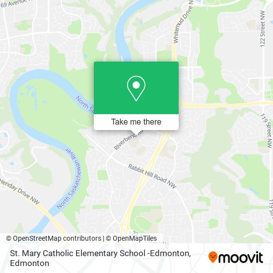 St. Mary Catholic Elementary School -Edmonton map