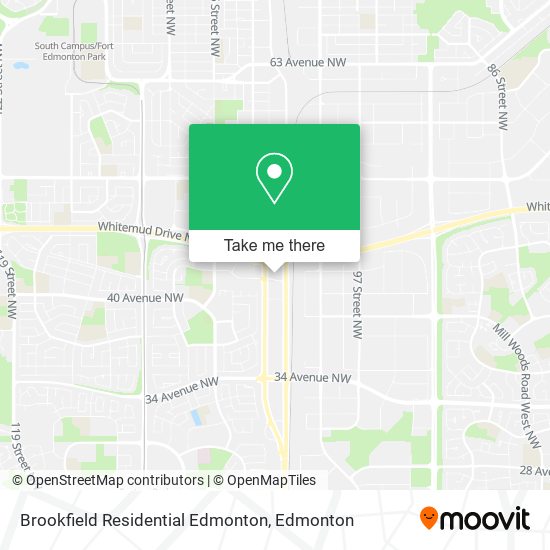 Brookfield Residential Edmonton map