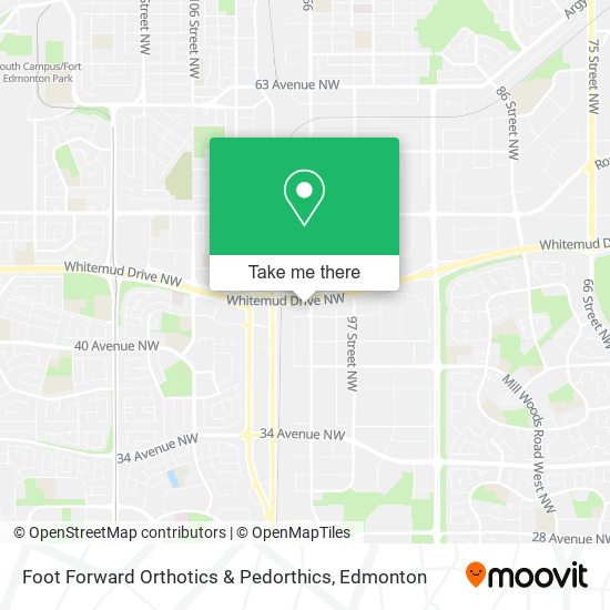 Foot Forward Orthotics & Pedorthics map