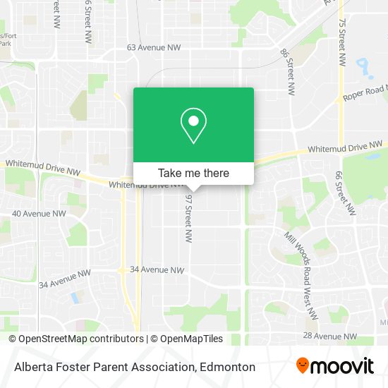 Alberta Foster Parent Association map