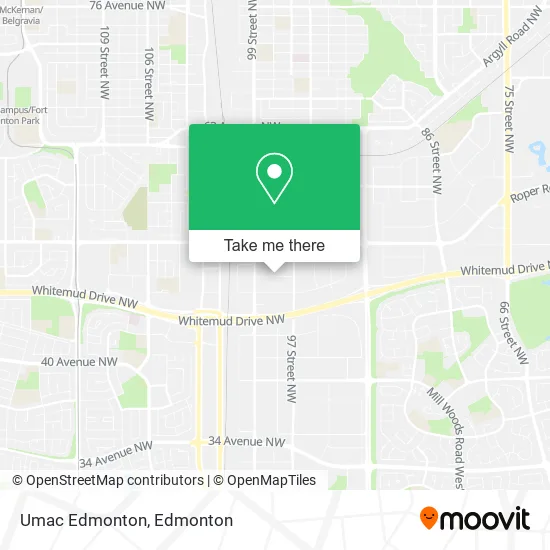 Umac Edmonton map