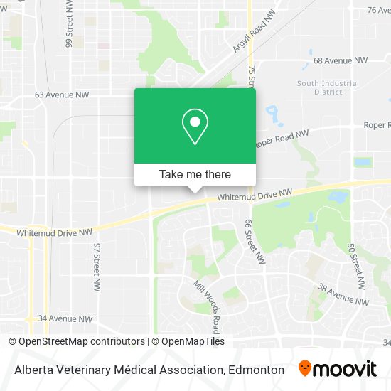 Alberta Veterinary Médical Association map