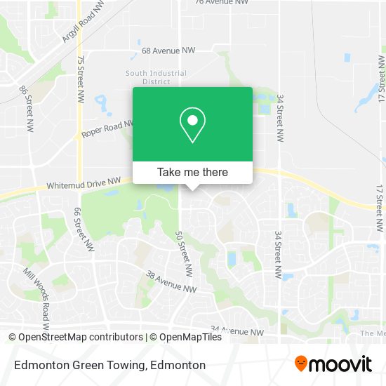 Edmonton Green Towing map