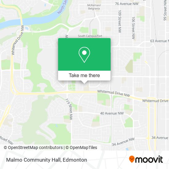 Malmo Community Hall map