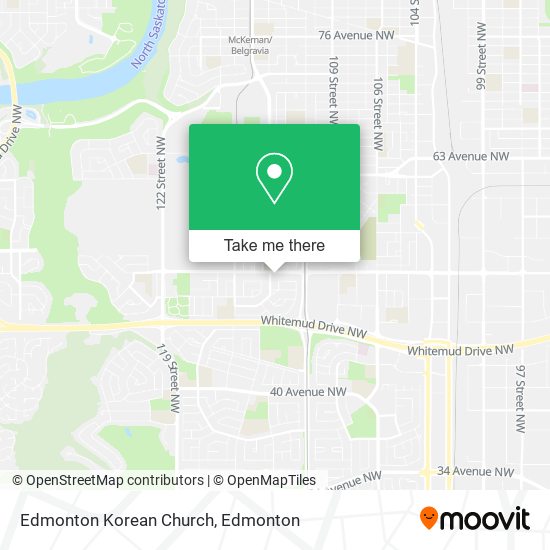 Edmonton Korean Church map