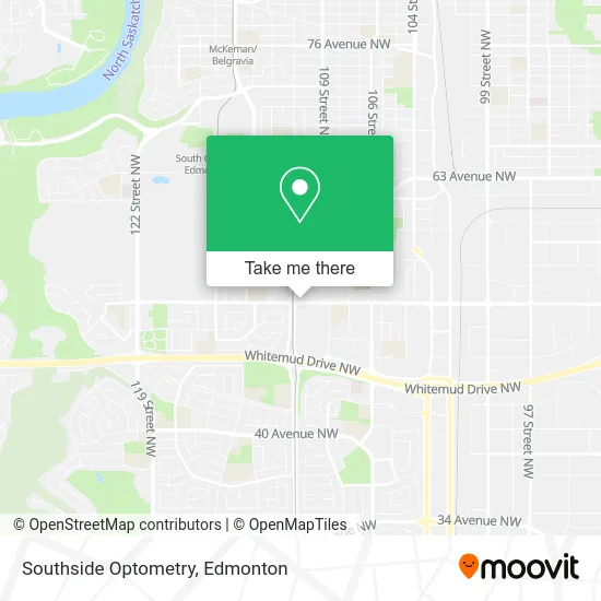 Southside Optometry map