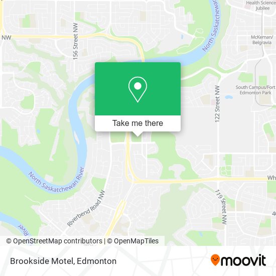 Brookside Motel map