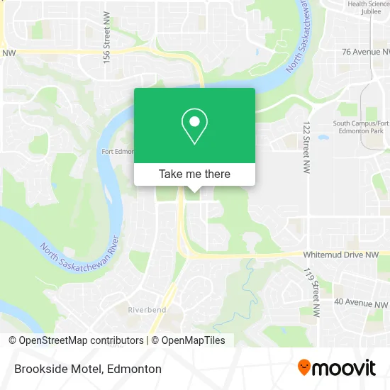 Brookside Motel map