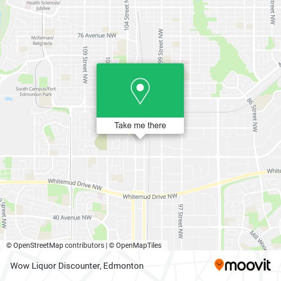 Wow Liquor Discounter map