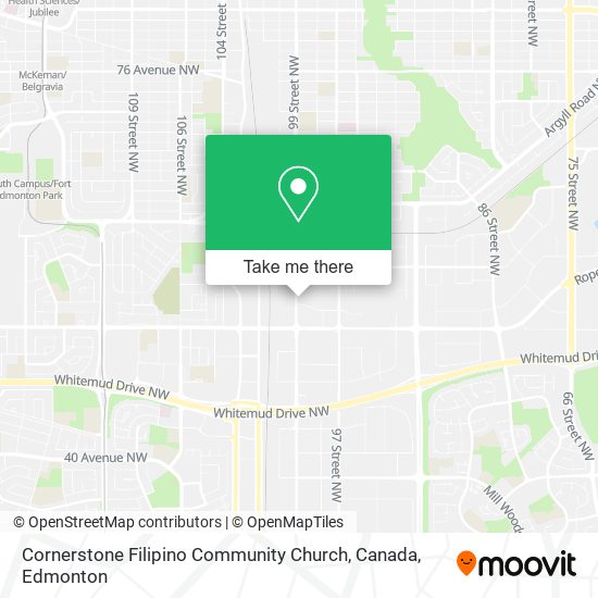 Cornerstone Filipino Community Church, Canada map