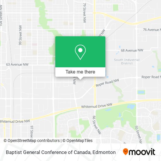 Baptist General Conference of Canada map
