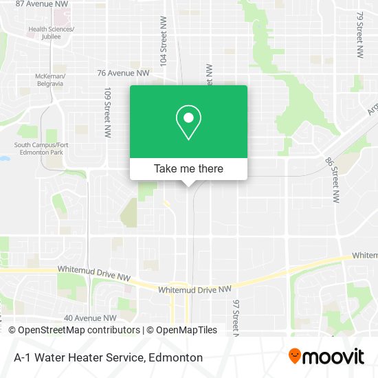 A-1 Water Heater Service map