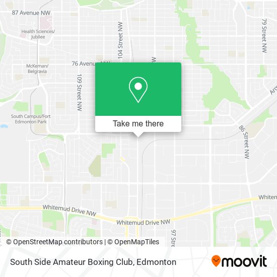 South Side Amateur Boxing Club map