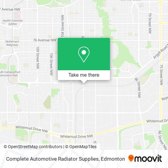 Complete Automotive Radiator Supplies map