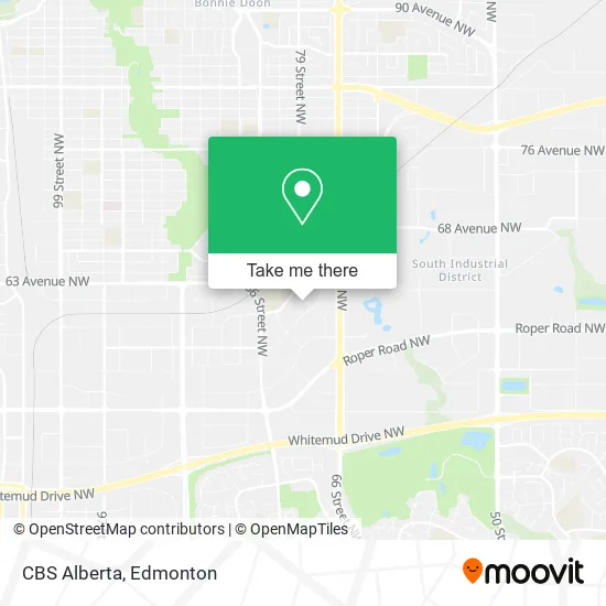CBS Alberta map