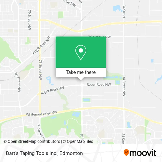 Bart's Taping Tools Inc. map