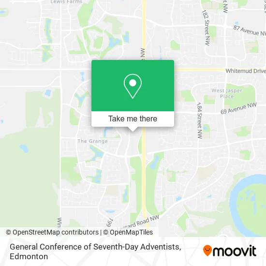 General Conference of Seventh-Day Adventists map