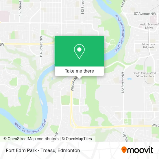 Fort Edm Park - Treasu map