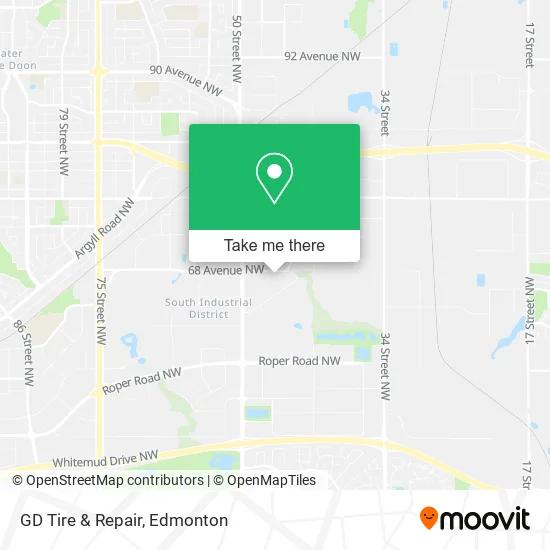 GD Tire & Repair map