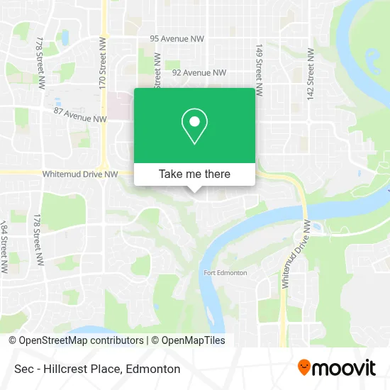 Sec - Hillcrest Place map