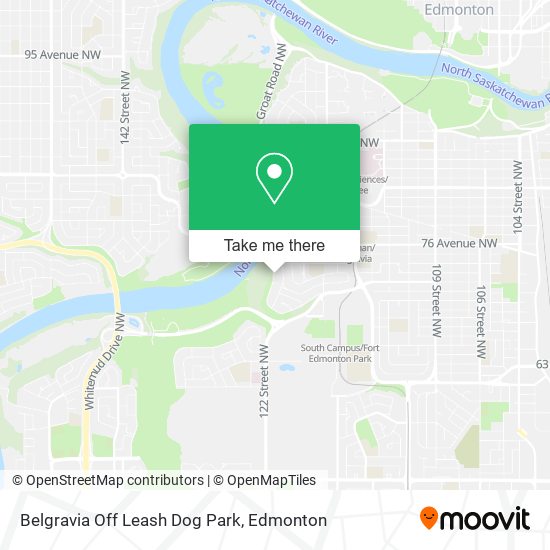 Belgravia Off Leash Dog Park map