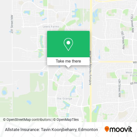 Allstate Insurance: Tavin Koonjbeharry map