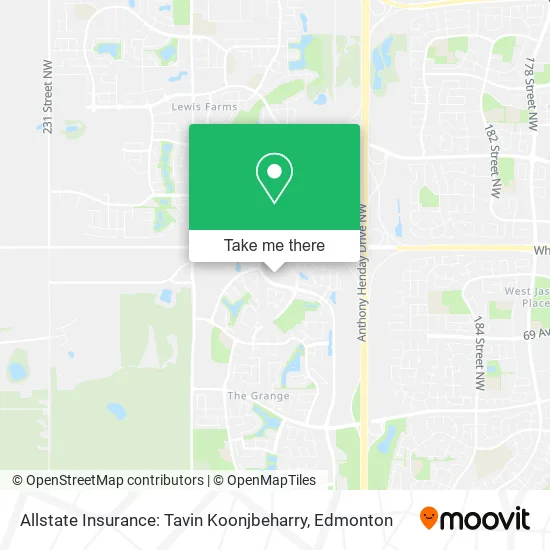 Allstate Insurance: Tavin Koonjbeharry map