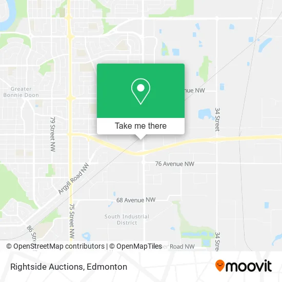 Rightside Auctions map