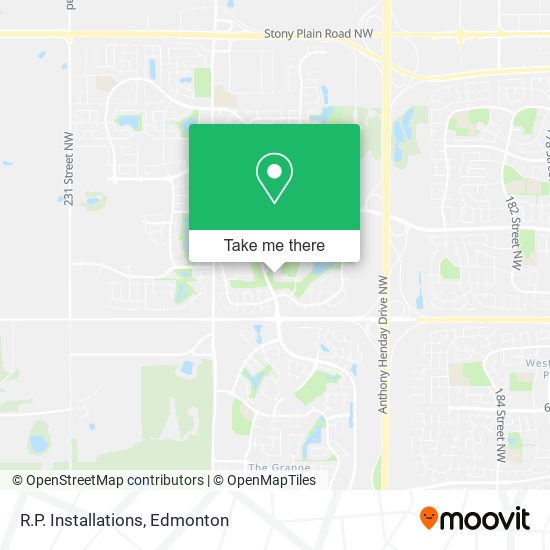 R.P. Installations plan
