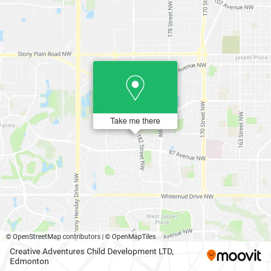 Creative Adventures Child Development LTD map