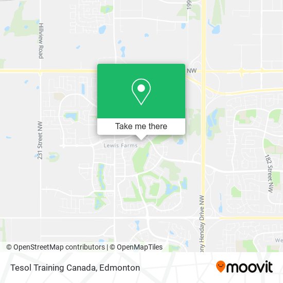 Tesol Training Canada map