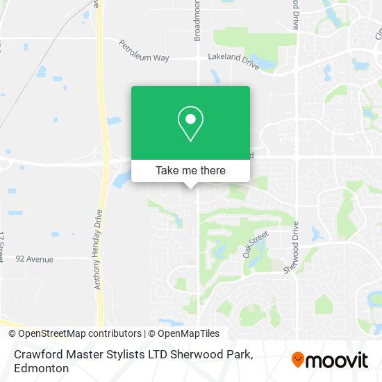 Crawford Master Stylists LTD Sherwood Park map