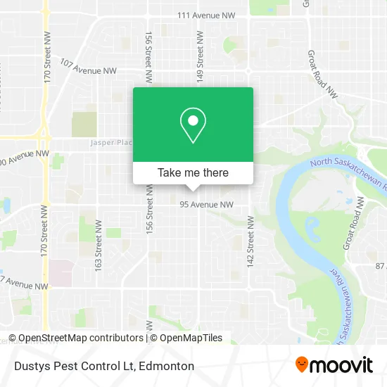 Dustys Pest Control Lt map