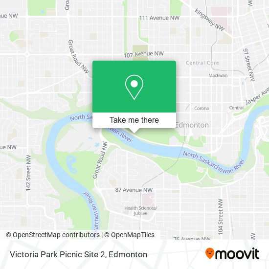Victoria Park Picnic Site 2 map