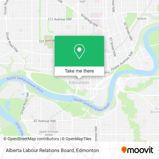 Alberta Labour Relations Board map