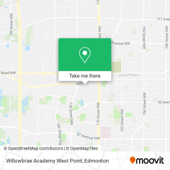 Willowbrae Academy West Point map