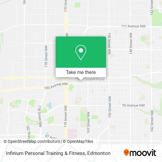 Infinium Personal Training & Fitness map