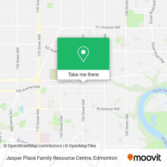 Jasper Place Family Resource Centre map