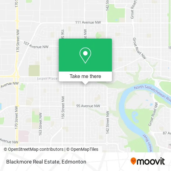 Blackmore Real Estate map