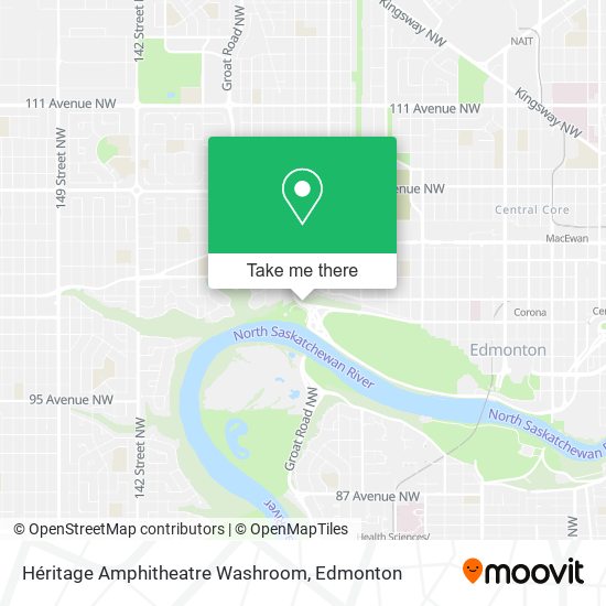 Héritage Amphitheatre Washroom map