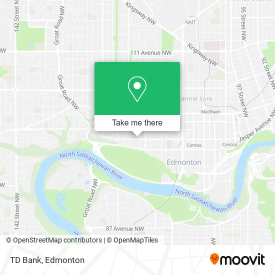 TD Bank map