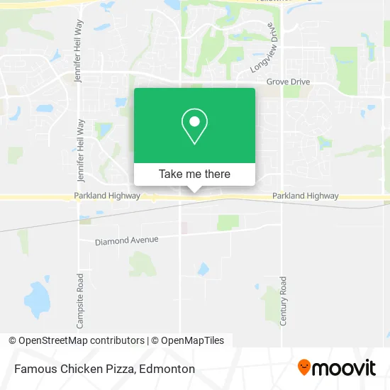 Famous Chicken Pizza map
