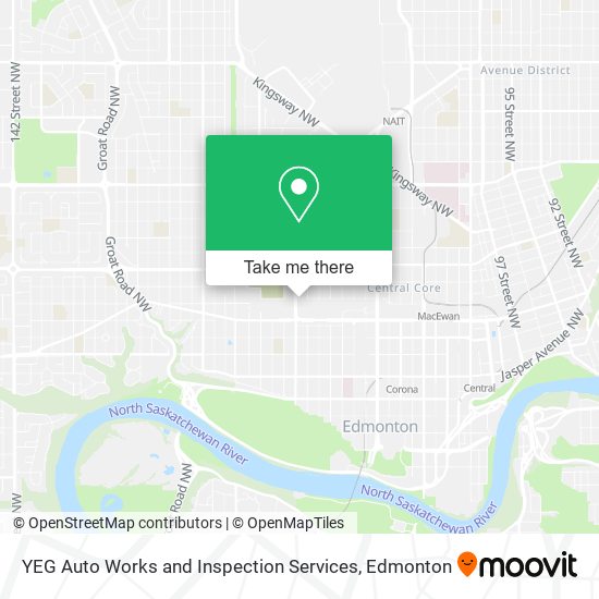 YEG Auto Works and Inspection Services map