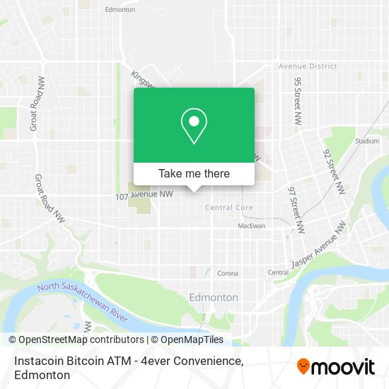 Instacoin Bitcoin ATM - 4ever Convenience map