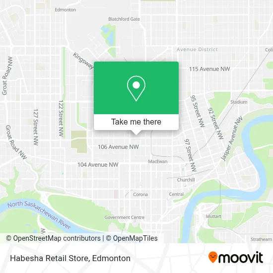 Habesha Retail Store map