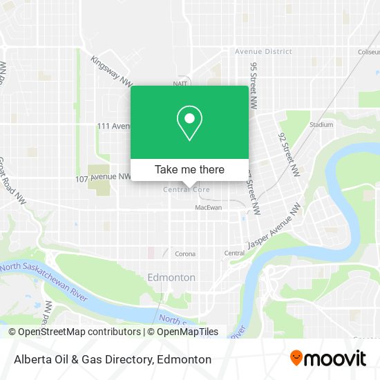 Alberta Oil & Gas Directory map