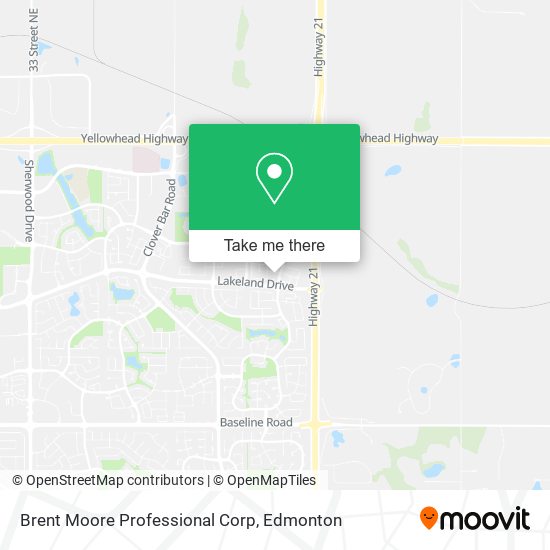 Brent Moore Professional Corp map